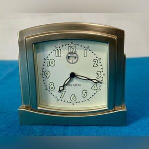 Silver Big Ben Table Alarm Clock